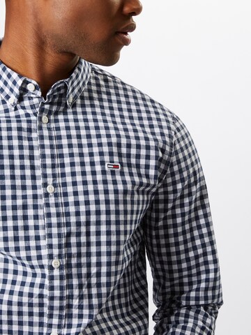 Tommy Jeans Regular Fit Hemd 'Gingham' in Blau