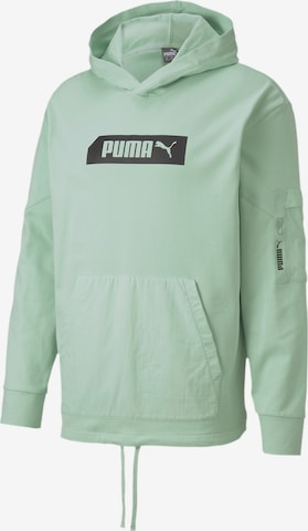 PUMA Sweatshirt  'Nu-tility' in Grün: predná strana