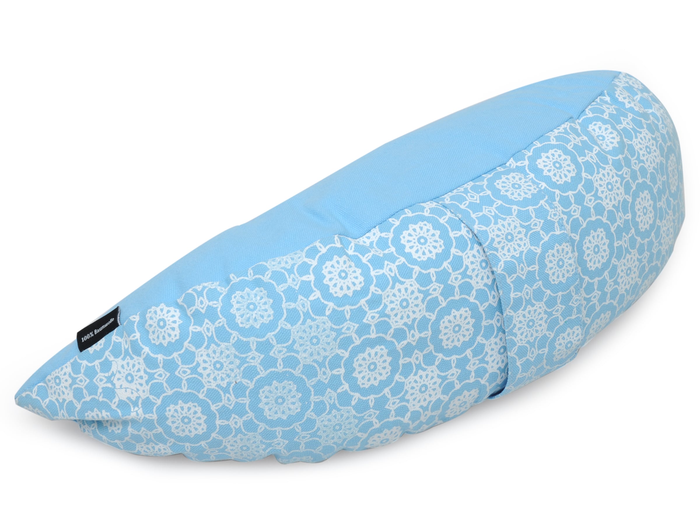 Yogishop Pillow in Blue: front