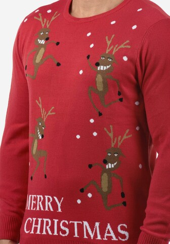 BLEND Pullover 'Rudolph' in Rot
