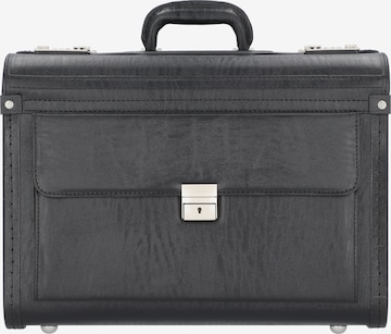 Alassio Pilot Case in Black: front