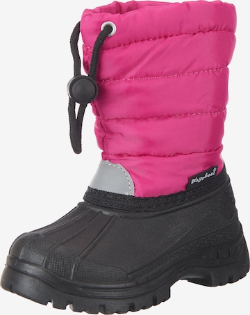 Bottes de neige PLAYSHOES en rose : devant