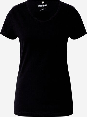 T-shirt Degree en noir : devant