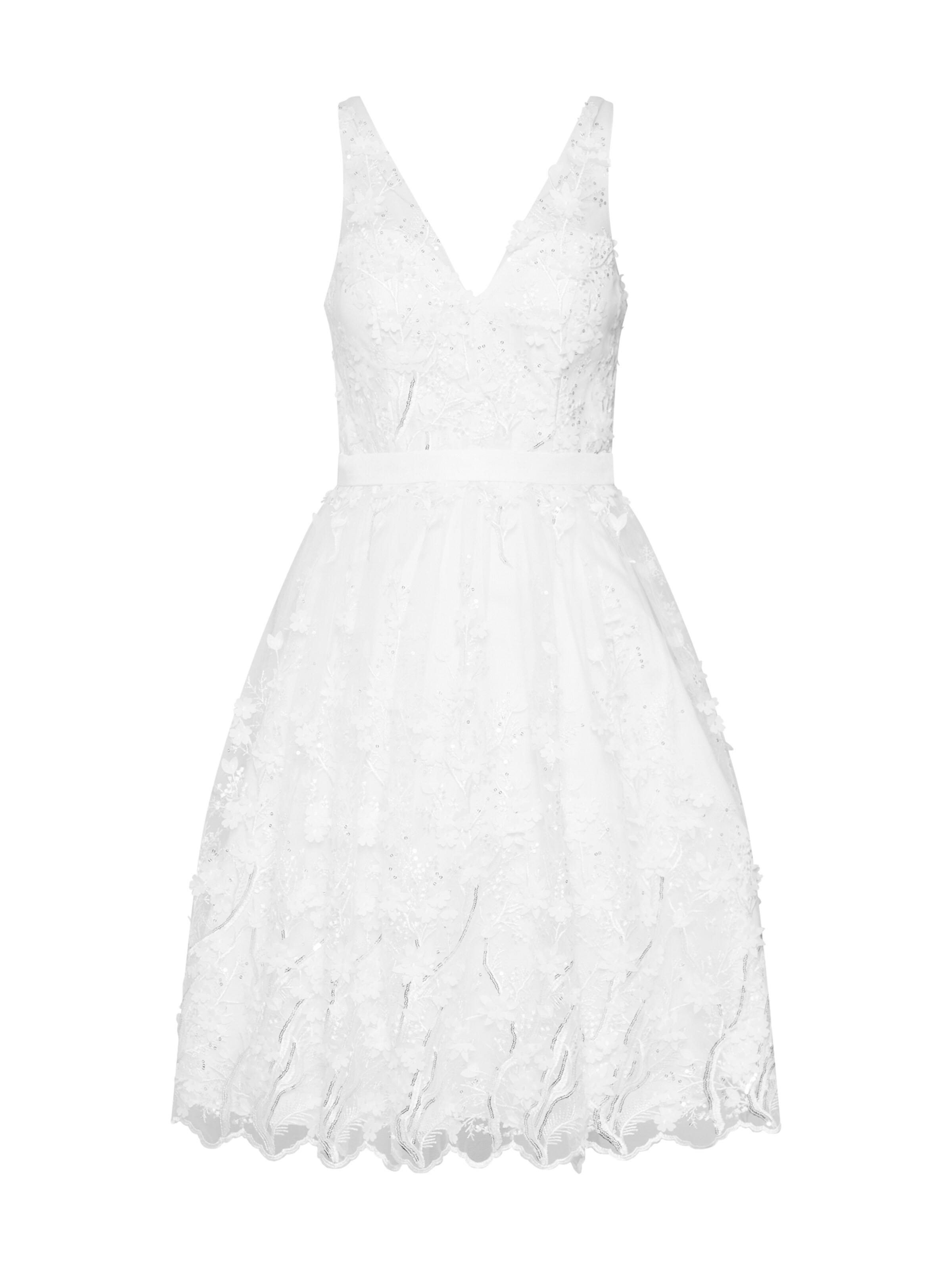 Unique - Cocktailjurk in de kleur Crème