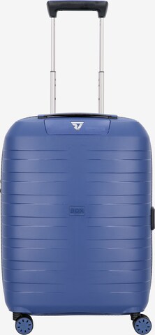 Trolley 'Box 4.0' di Roncato in blu: frontale