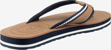 TOM TAILOR DENIM Teenslippers in Bruin