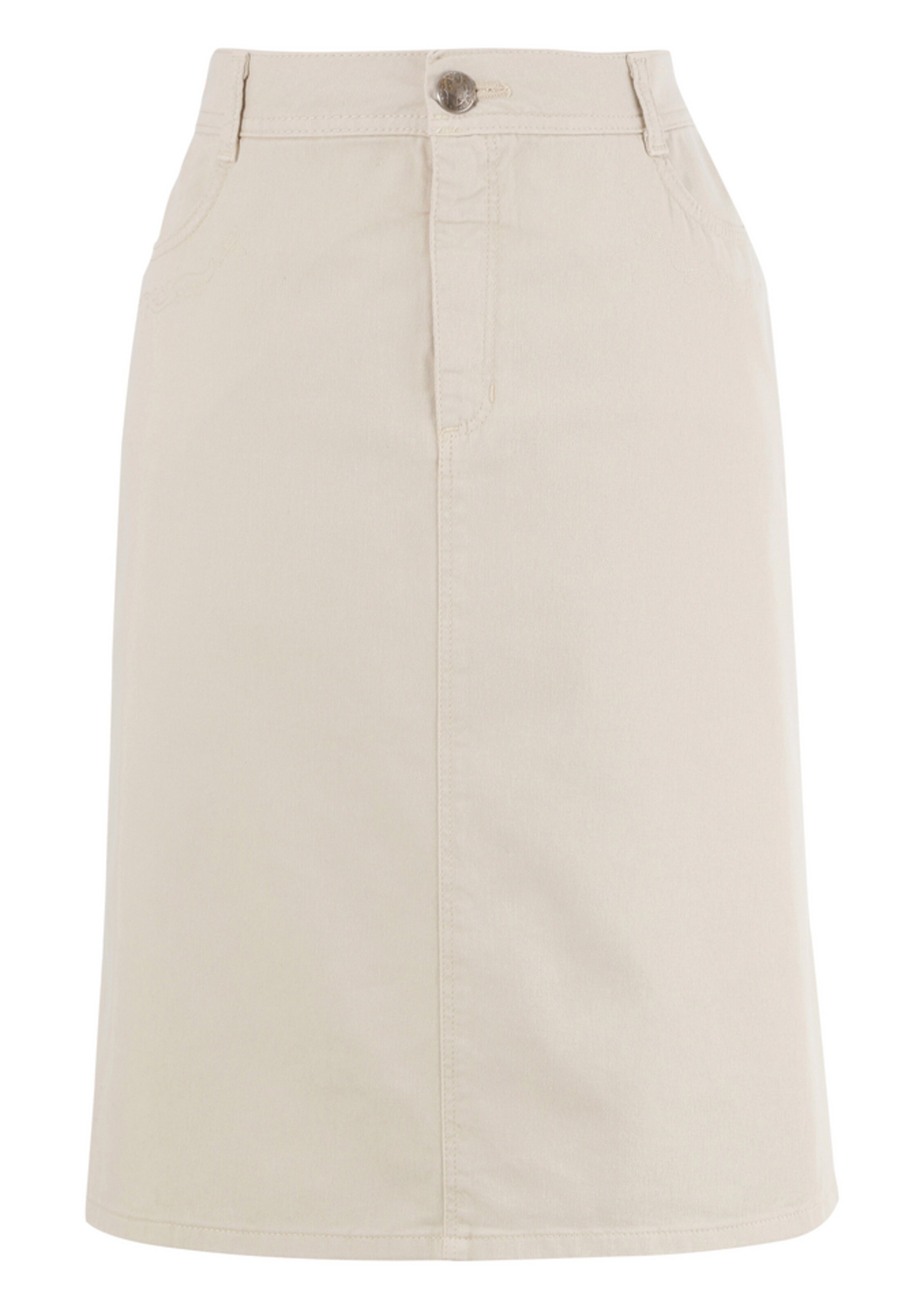 HOHENSTAUFEN - Trachtenrock in gerader Form in beige