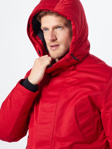 JACK & JONES Zimní parka – červená