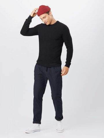 JACK & JONES Regular fit Trui 'JJEAaron' in Zwart