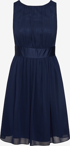 Robe de cocktail SWING en bleu : devant