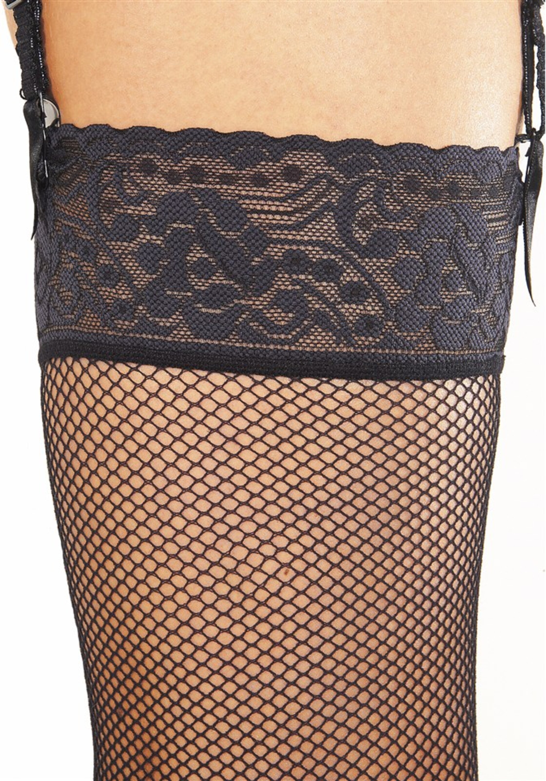 LASCANA Hold up stockings in Black