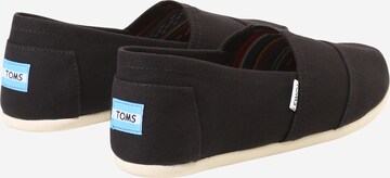 TOMS Canvas-Slipper 'ALPARGATA' in Schwarz: zadná strana