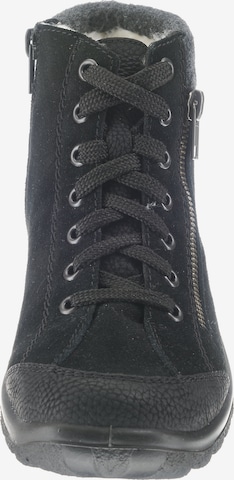 Rieker Lace-Up Ankle Boots in Black