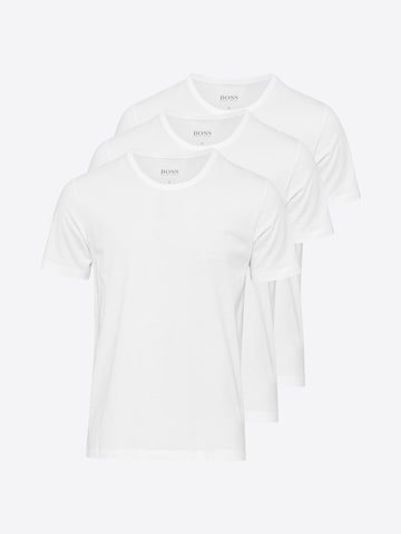 BOSS Regular fit T-shirt i vit