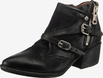 A.S.98 Booties in Black: front