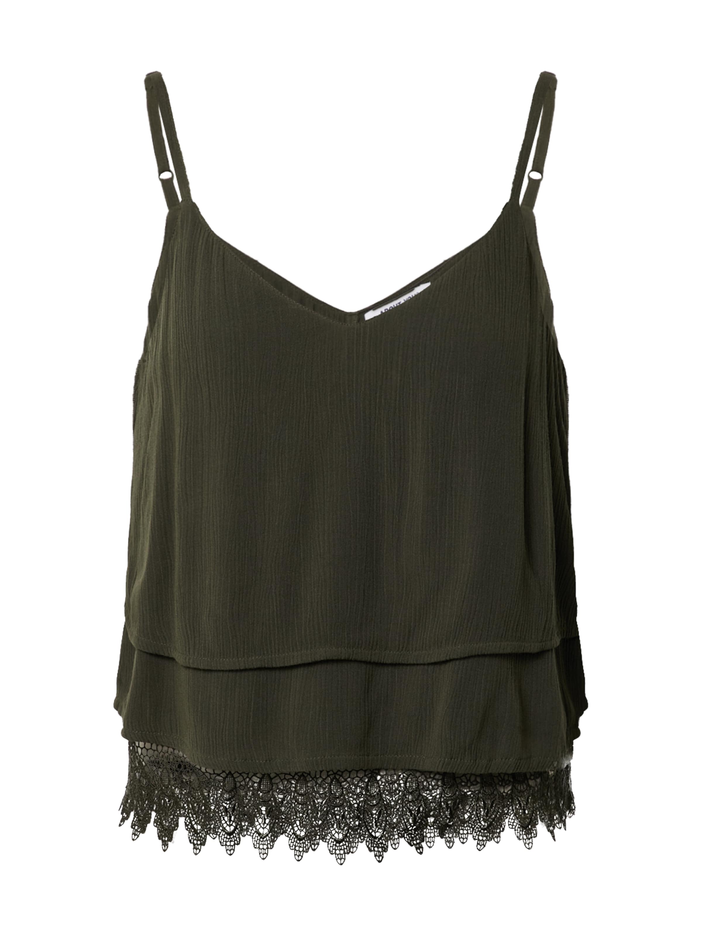 ABOUT YOU Top 'Ledora' in Green: front