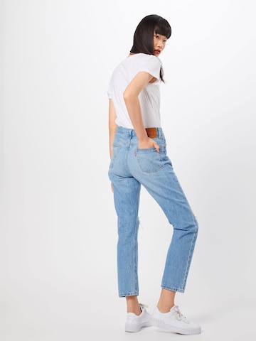 LEVI'S ® - regular Vaquero '501® Crop' en azul: atrás