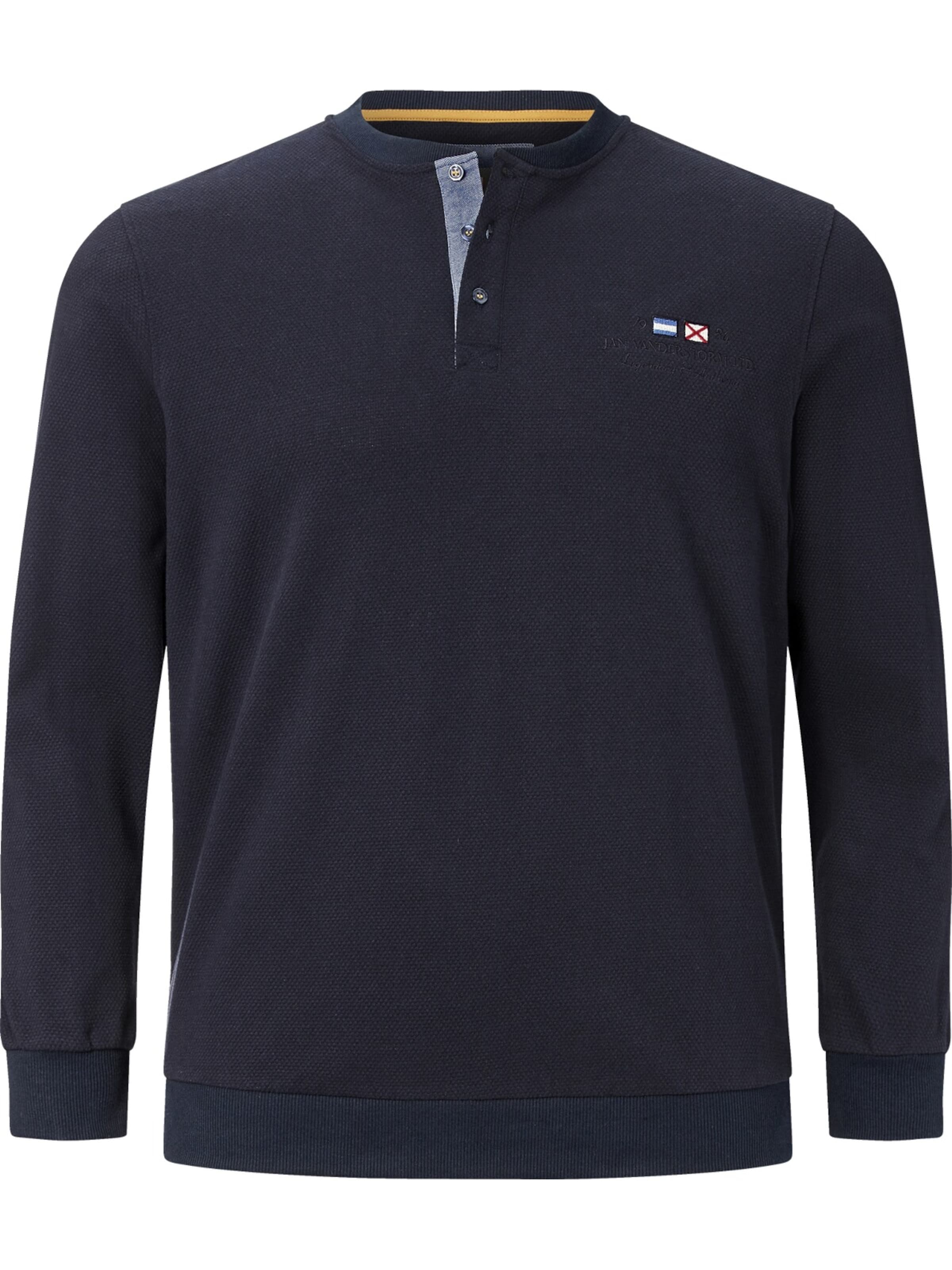 Jan Vanderstorm Sweatshirt ' Viljar ' in Blue: front