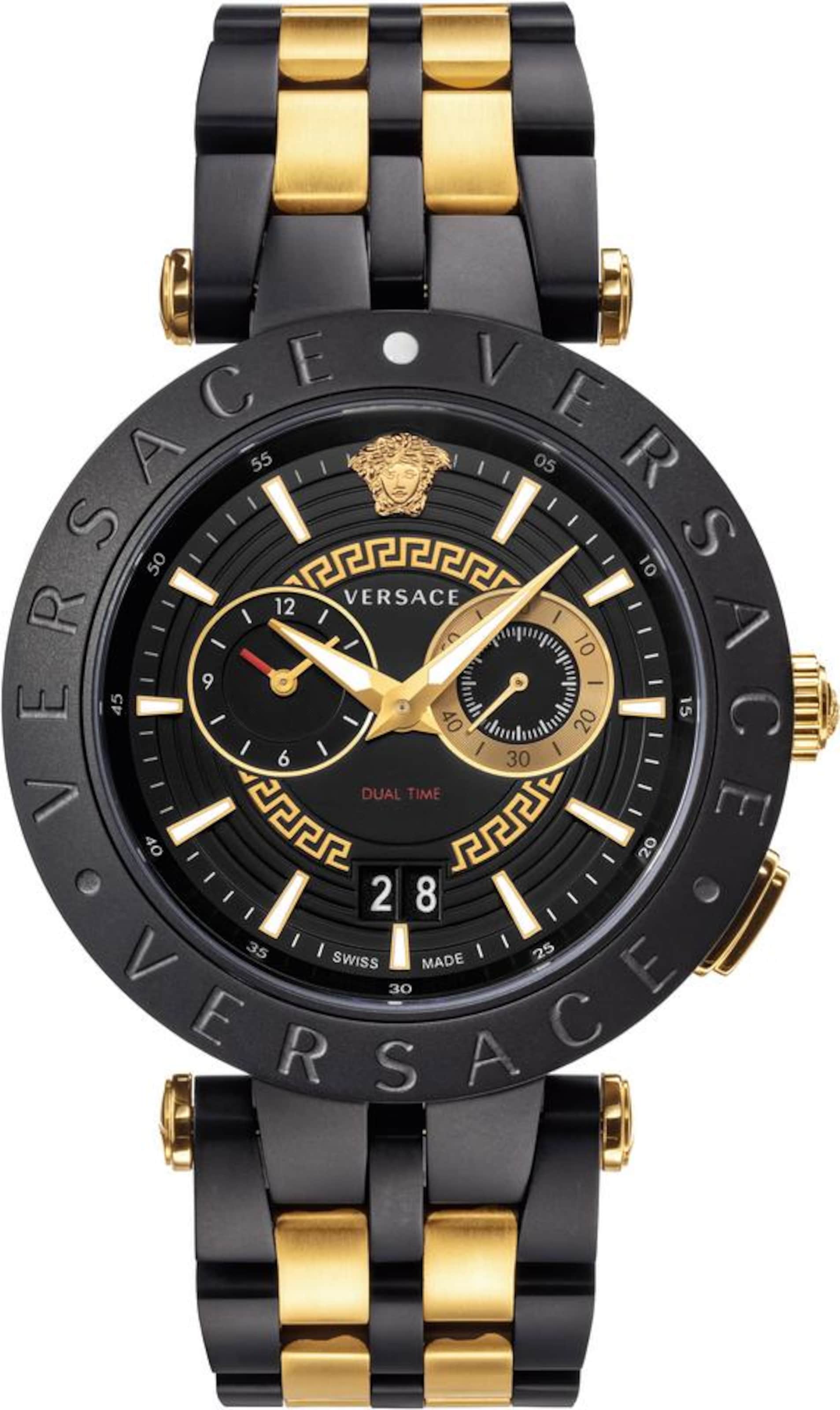 VERSACE Uhr in Schwarz: Vorderseite