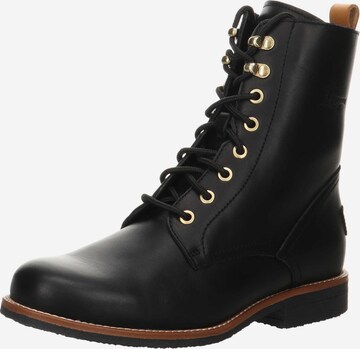 PANAMA JACK Lace-Up Ankle Boots in Black: front