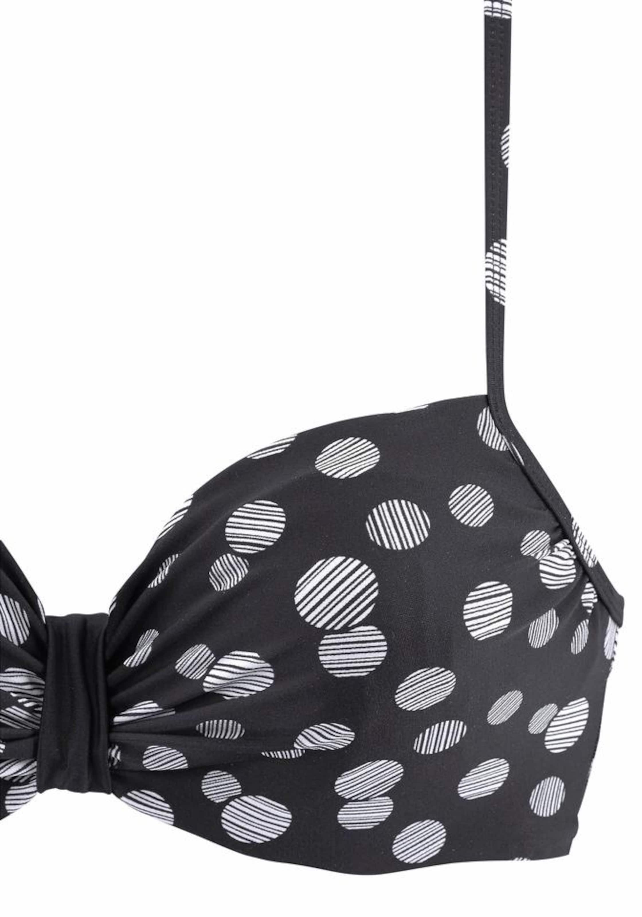 Sutien de tricou Costum de baie două piese de la LASCANA pe albastru