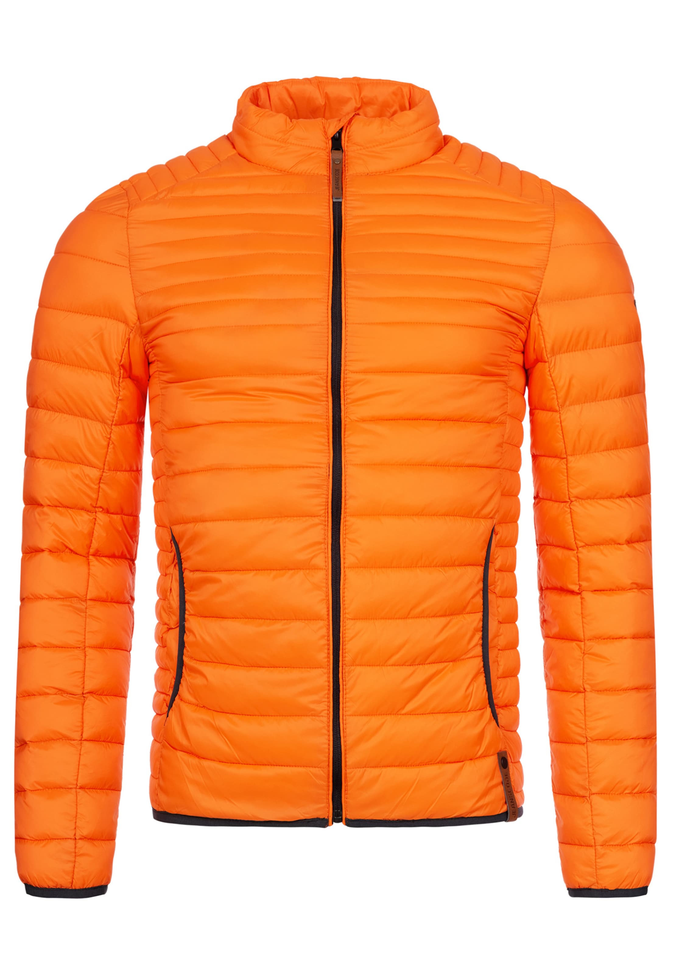 INDICODE JEANS Between-season jacket 'Islington' in Orange: front