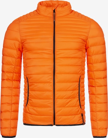 INDICODE JEANS Between-Season Jacket 'Islington' in Orange: front