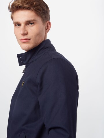 Lyle & Scott Přechodná bunda 'Harrington' – modrá