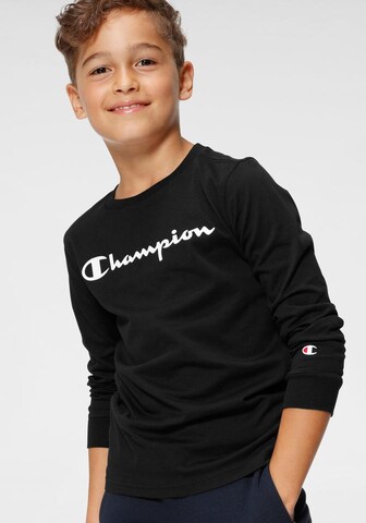 juoda Champion Authentic Athletic Apparel Marškinėliai