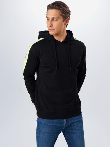 Urban Classics Regular fit Sweatshirt in Black: front
