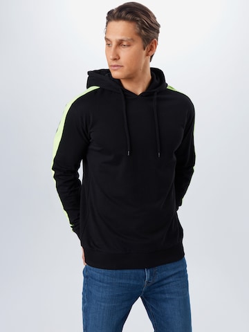 Urban Classics Regular fit Sweatshirt in Zwart: voorkant