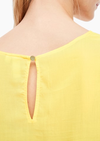 QS Blouse in Yellow: front