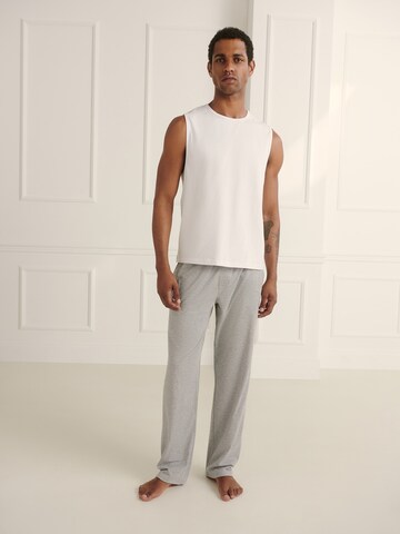 White & Grey Loungewear Look by GMK Men
