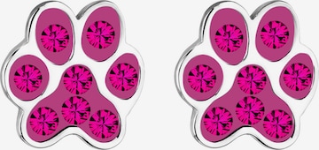 Boucles d'oreilles 'Pfote' ELLI en rose : devant