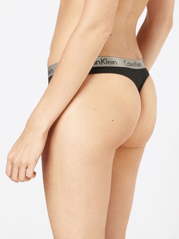Calvin Klein Underwear String 'RADIANT' in Schwarz