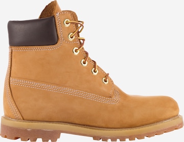 TIMBERLAND Lace-Up Ankle Boots 'Prem Wheat' in Yellow