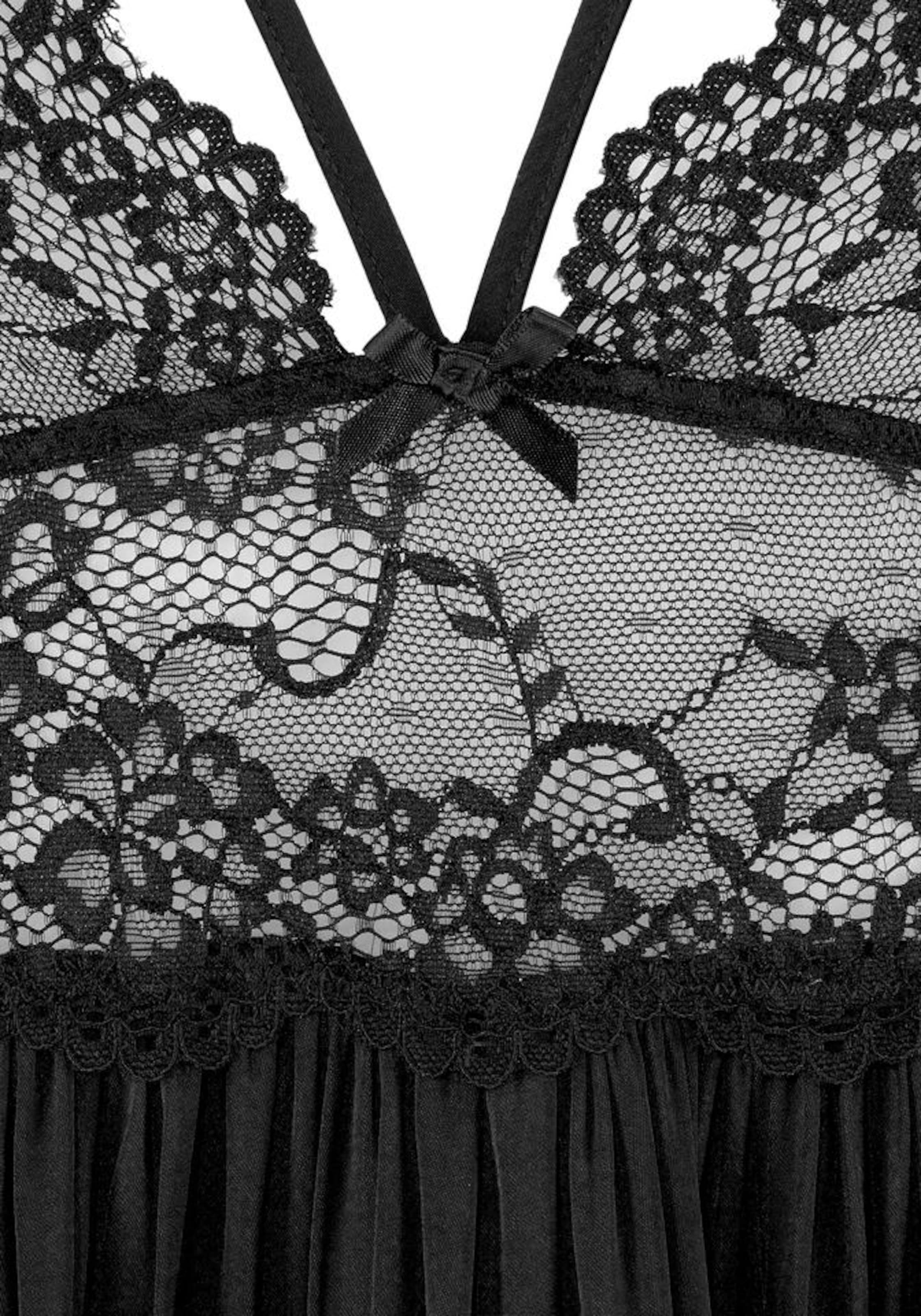 LASCANA Negližé – černá