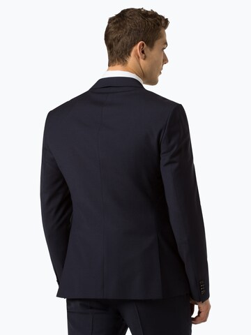 Finshley & Harding London Slim Fit Sakko 'Lucas Athletic' in Blau