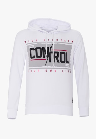 PLUS EIGHTEEN Sweatshirt in White: front