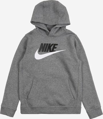 Nike Sportswear Суичър в сиво: отпред