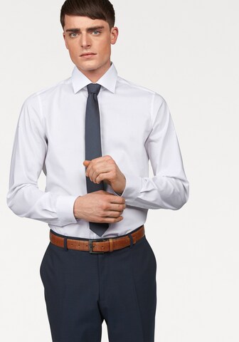 Bruno Banani Slim fit Business Shirt in White: front
