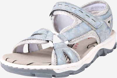 Rieker Trekking sandal in Dusty blue / Light blue / Grey / Silver grey, Item view