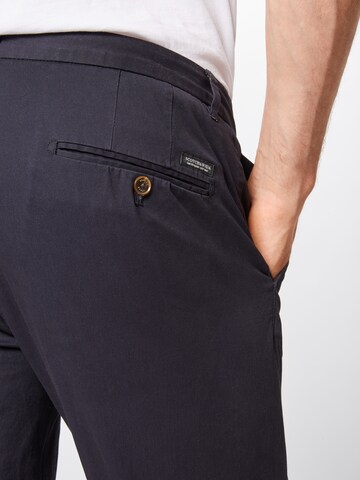 mėlyna SCOTCH & SODA Standartinis „Chino“ stiliaus kelnės 'Stuart'