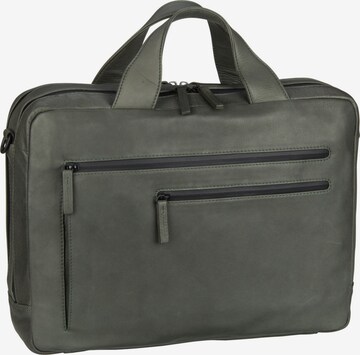 LEONHARD HEYDEN Document Bag 'Den Haag' in Grey: front