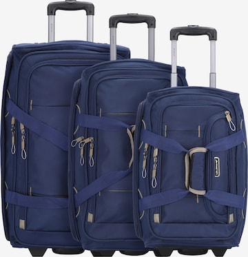 March15 Trading Suitcase Set 'Gogobag' in Blue: front