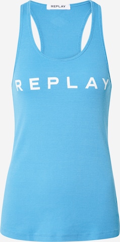 REPLAY - Top em azul: frente