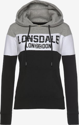 LONSDALE Sweatshirt in Grey: front
