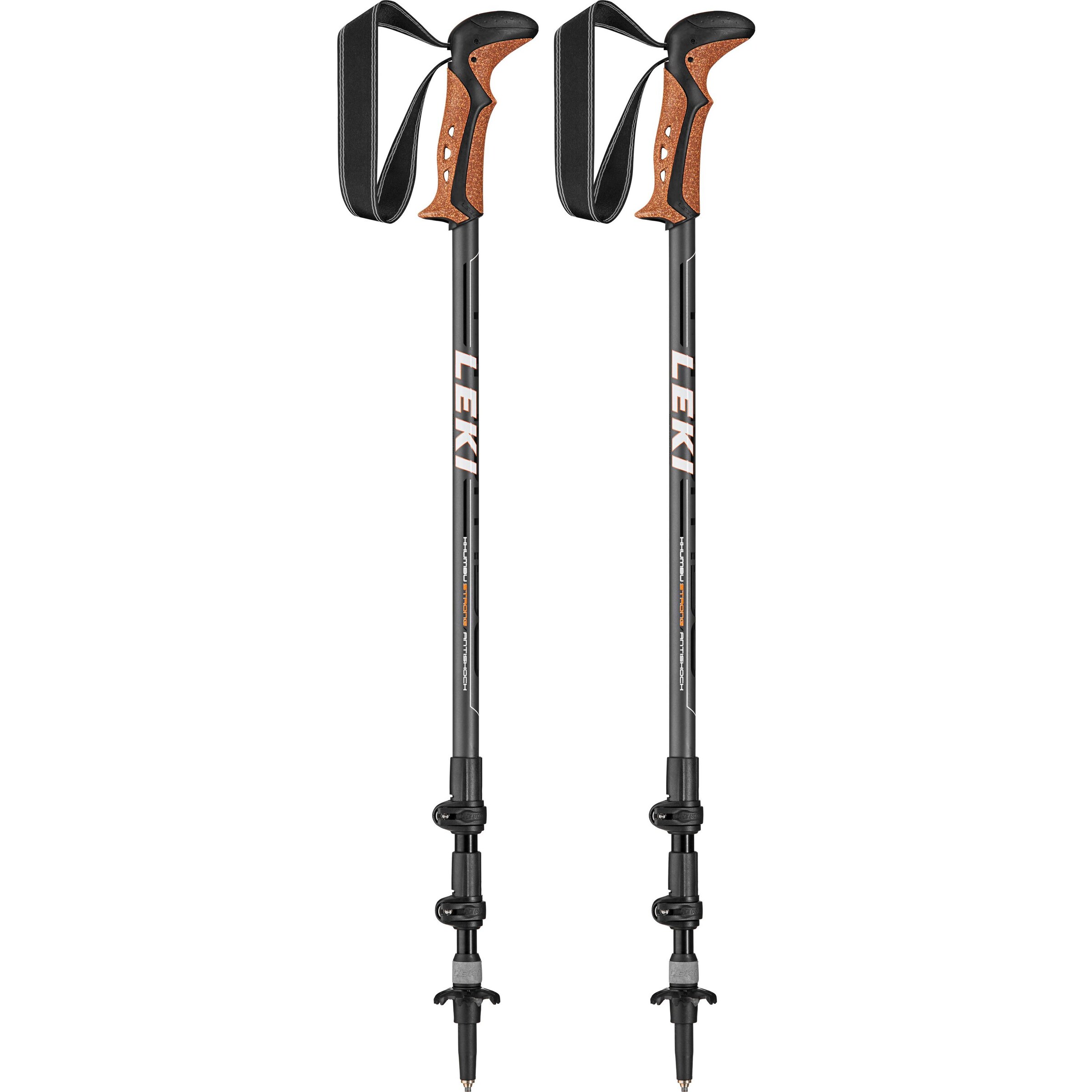 LEKI - Teleskopstock 'Khumbu AS' in rostbraun