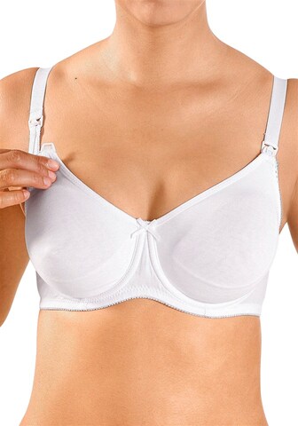 Reggiseno da allattamento di PETITE FLEUR in bianco: frontale