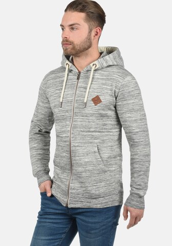 !Solid Zip-Up Hoodie 'Craig' in Grey: front